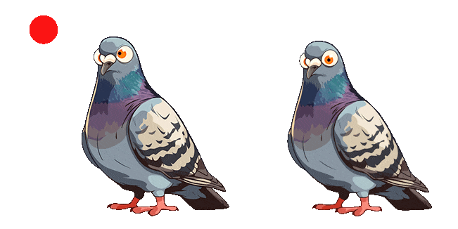 Pigeon Laser Eyes Animated Cursor