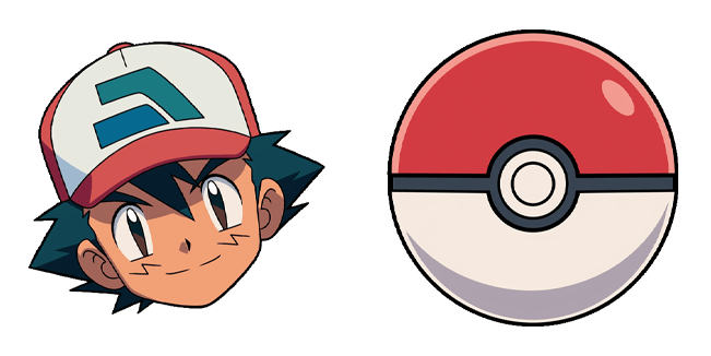 Pokemon Ash Ketchum & Classic Pokeball Cursor