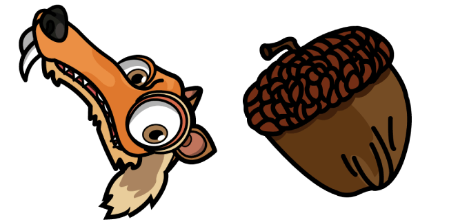 Ice Age Scrat & Acorn Cursor
