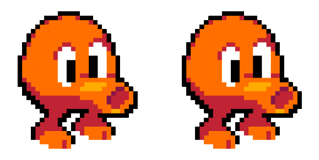 Q*bert Pixel Animated Cursor