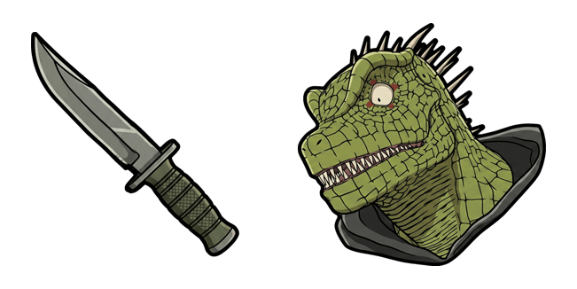 Dorohedoro Caiman & Knife Cursor