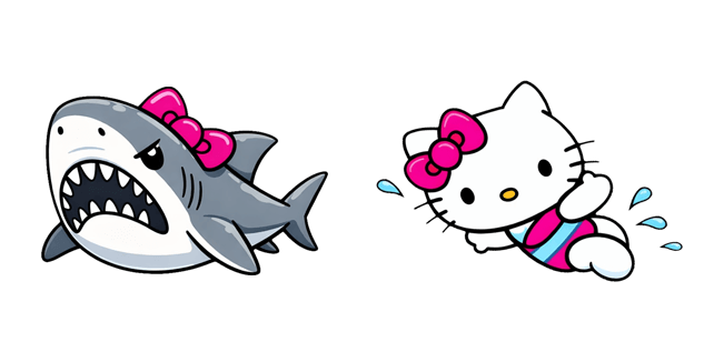 Hello Kitty & Shark Jaws Cursor