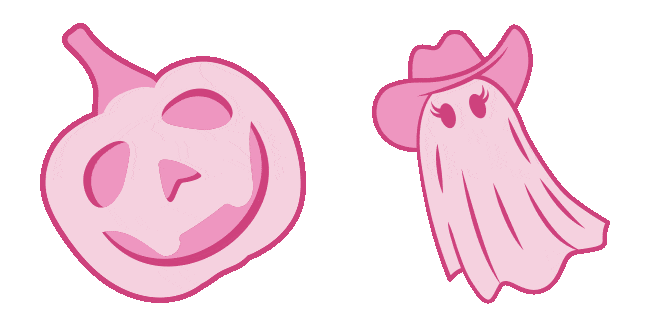 Preppy Halloween Jack-o'-lantern & Ghost Animated Cursor