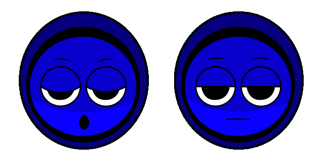 Incredibox Sprunki Blue Animated Cursor