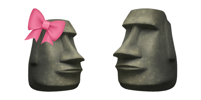 Moyai Emoji Meme Cursor
