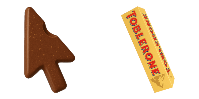 Toblerone Chocolate Bar 3D Cursor