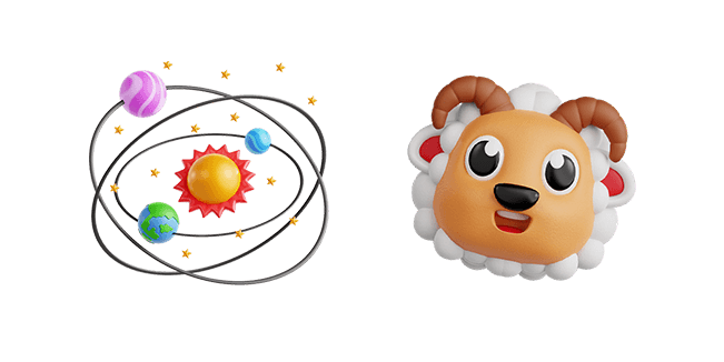 Space & Sheep 3D Cursor