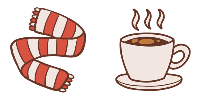 Christmas Scarf & Cup of Tea Cursor