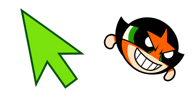 Powerpuff Girls Buttercup & Green Arrow Cursor