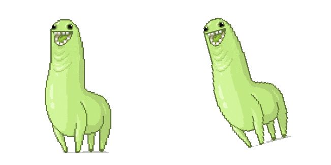 Bunchie The Green Llama Meme Animated Cursor