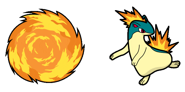 Pokemon Quilava Animated Cursor
