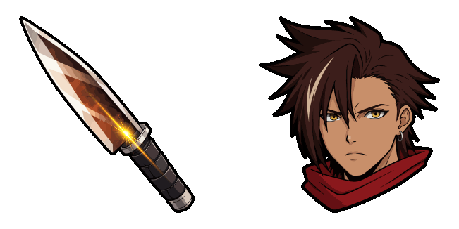 Sentenced to Be a Hero Xylo Forbartz & Knife Animated Cursor
