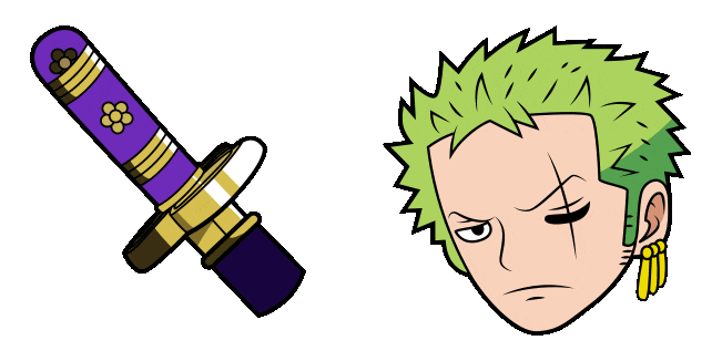 One Piece Egghead Arc Roronoa Zoro Animated Cursor