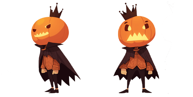 Halloween Pumpkin King Character Cursor