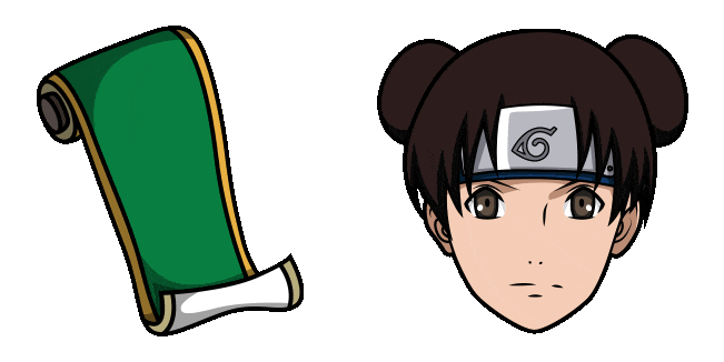 Naruto Tenten & Scroll Animated Cursor