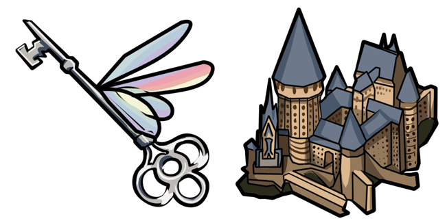 Harry Potter Winged Key & Hogwarts Cursor