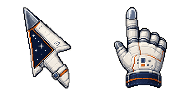 Space Shuttle Pixel Cursor