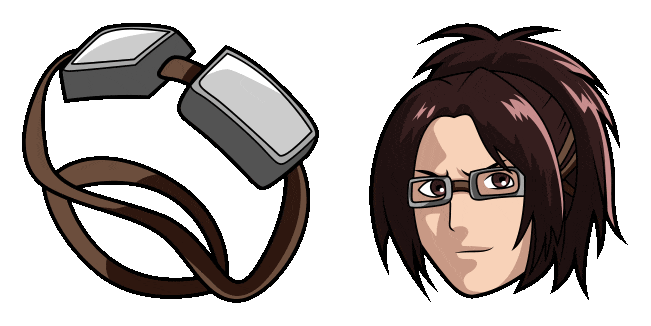 Attack on Titan Hange Zoe & Glasses Animated Cursor