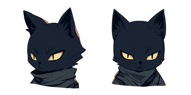 Black Ninja Cat Cursor