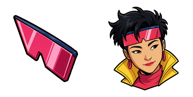 X-Men Jubilee & Pink Visor Glasses Cursor