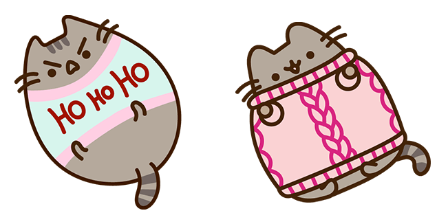 Pusheen in Christmas Sweater Cursor
