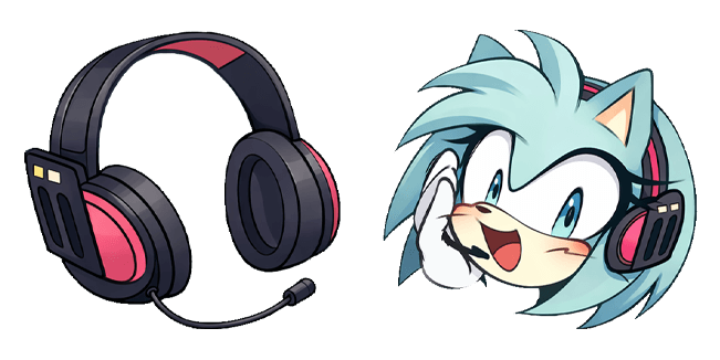 Amy Rose x Hatsune Miku Headset Cursor