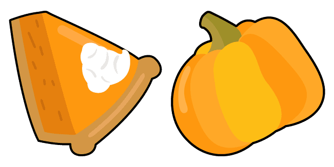 Thanksgiving Pie & Pumpkin Cursor