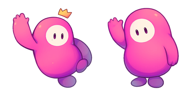Fall Guys Pink Bean Cursor