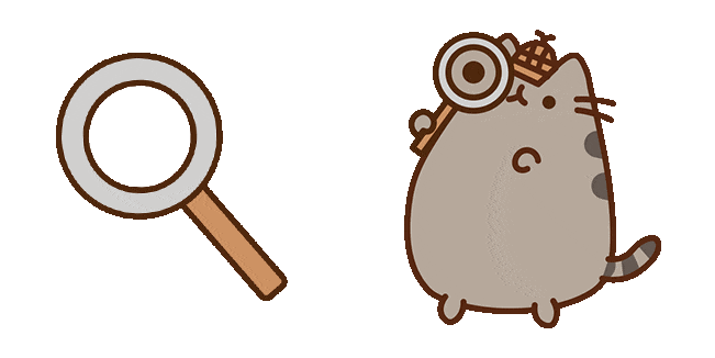 Pusheen the Detective Animated Cursor