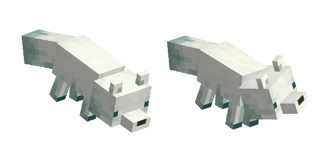 Minecraft Dungeons Arctic Fox Animated Cursor