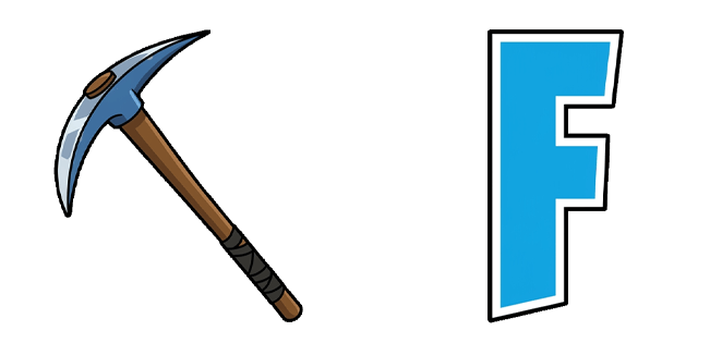 Fortnite Logo & Pickaxe Cursor