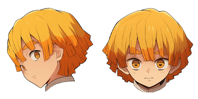 Demon Slayer Zenitsu Agatsuma Head Cursor