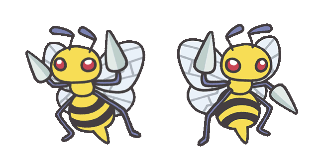 Pokemon Smile Beedrill Animated Cursor