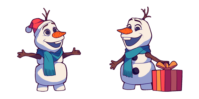 Frozen Christmas Olaf & Gift Cursor