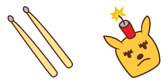 PaRappa The Rapper Ma-san & Drum Sticks Animated Cursor