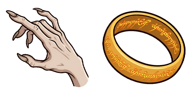 Lord of the Rings The One Ring & Gollum Hand Cursor