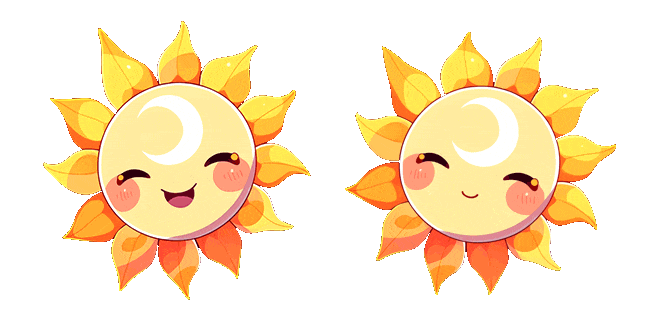 Cute Smiling Sun Animated Cursor