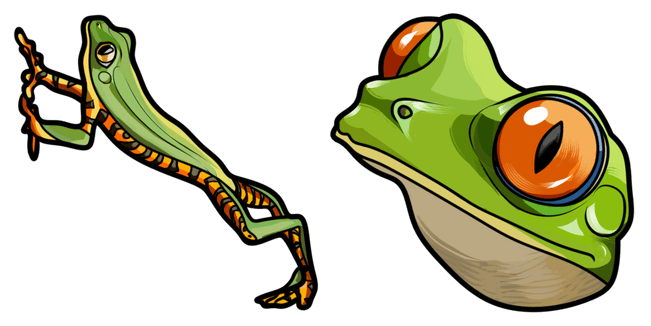 Red-Eyed Tree Frog Cursor