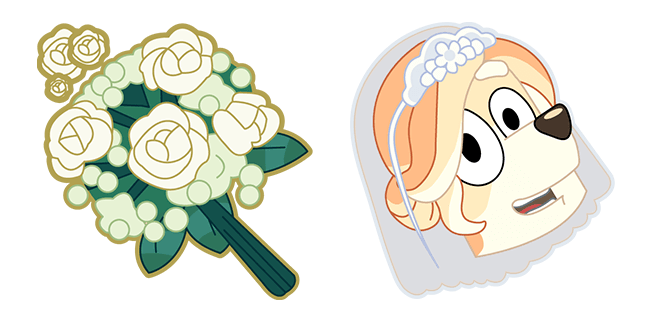 Bluey Frisky & Flowers Cursor