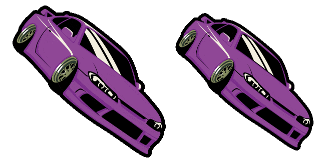 Purple Nissan Silvia s15 Animated Cursor
