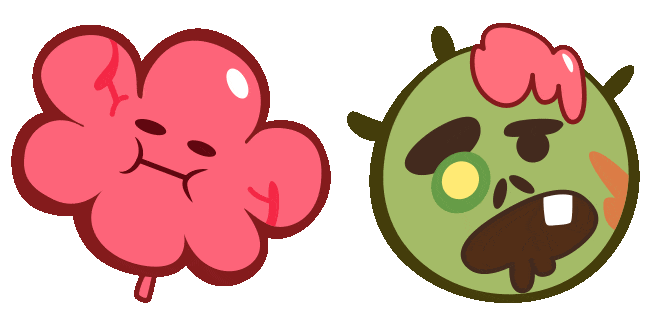 Cookie Run Brain Gum & Zombie Animated Cursor