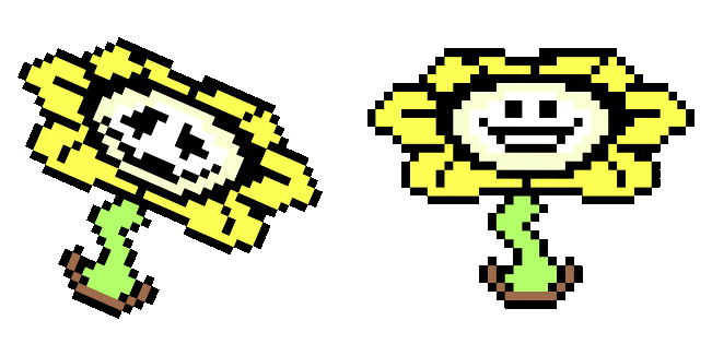 Undertale Flowey Pixel Animated Cursor