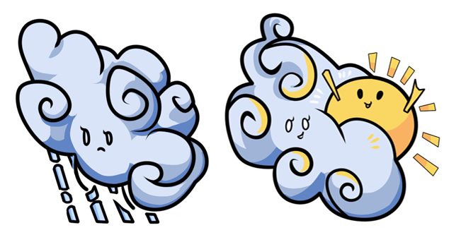 Cute Cloud & Sun Cursor