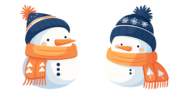 Kawaii Snowman Cursor