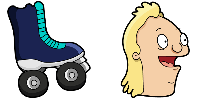 Bob's Burgers Speedo Guy & Roller Skate Cursor
