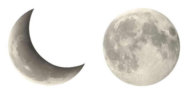 Crescent & Full Moon Cursor