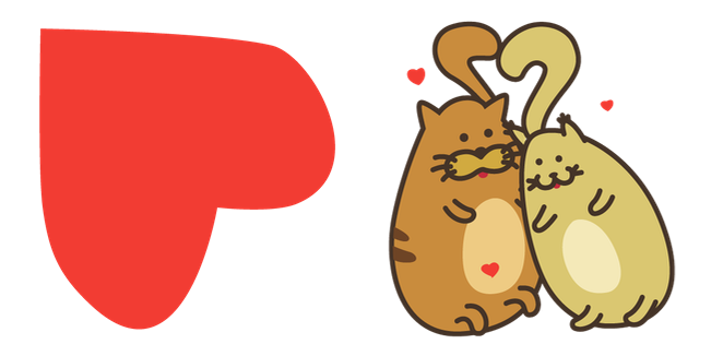 Doodle Cats Love Cursor