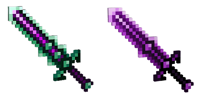 Minecraft Dungeons The Starless Night & Obsidian Claymore Cursor
