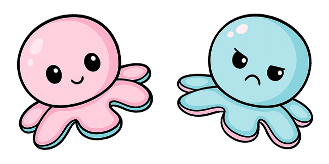 Reversible Octopus Plush Toy Cursor