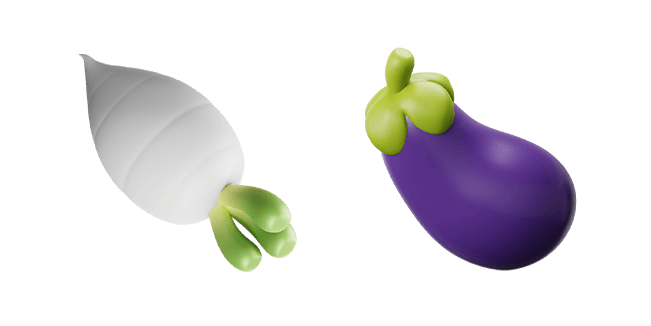 Turnip & Eggplant 3D Cursor
